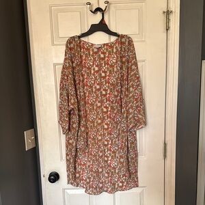 Multicolor Patterned Women's Dress